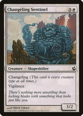 Changeling Sentinel card from Morningtide