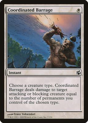 Coordinated Barrage card from Morningtide