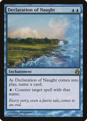 Declaration of Naught card from Morningtide