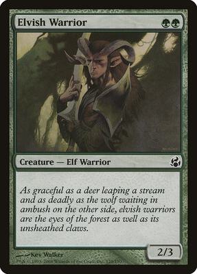 Elvish Warrior card from Morningtide