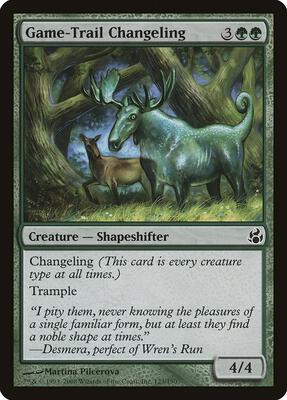 Game-Trail Changeling card from Morningtide