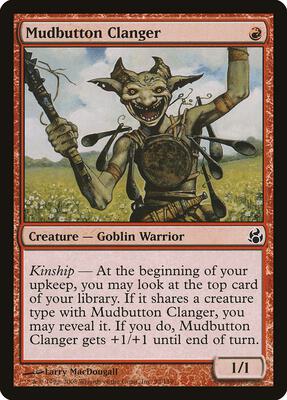 Mudbutton Clanger card from Morningtide