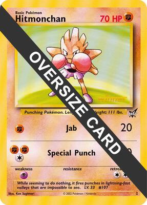 Hitmonchan - 2 (Best of Game 2 Promo) card from Jumbo Cards