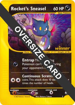 Rocket's Sneasel - 5 card from Jumbo Cards