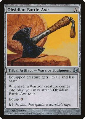 Obsidian Battle-Axe card from Morningtide