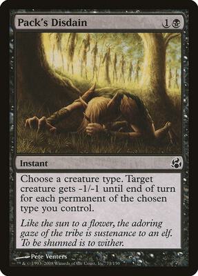 Pack's Disdain card from Morningtide