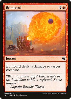 Bombard card from Magic Game Night
