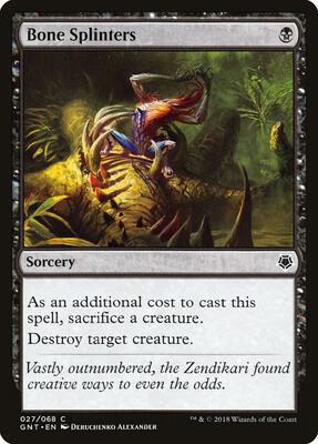 Bone Splinters card from Magic Game Night
