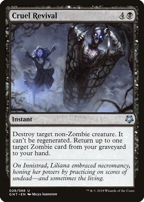 Cruel Revival card from Magic Game Night