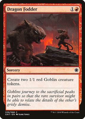 Dragon Fodder card from Magic Game Night