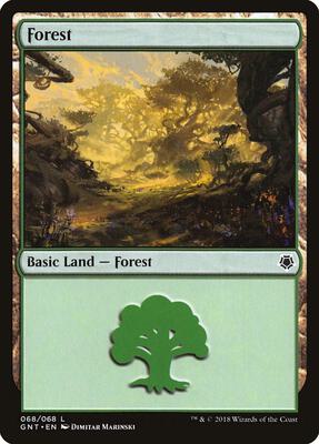 Forest (068) card from Magic Game Night