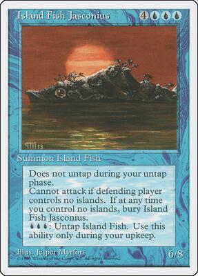 Island Fish Jasconius card from Fourth Edition
