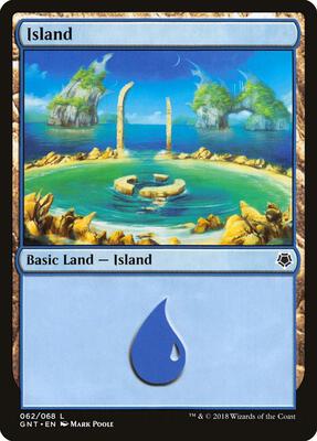 Island (062) card from Magic Game Night