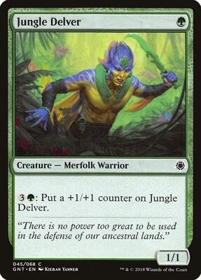 Jungle Delver card from Magic Game Night