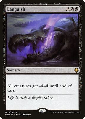 Languish card from Magic Game Night