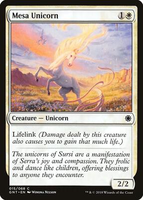 Mesa Unicorn card from Magic Game Night