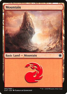 Mountain (065) card from Magic Game Night