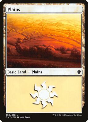 Plains (059) card from Magic Game Night