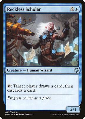 Reckless Scholar card from Magic Game Night