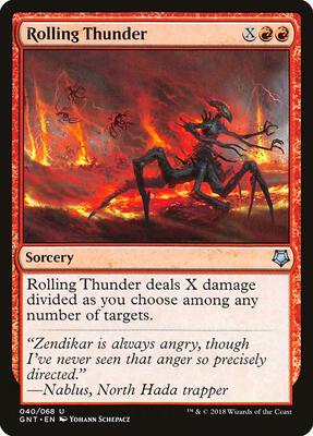 Rolling Thunder card from Magic Game Night