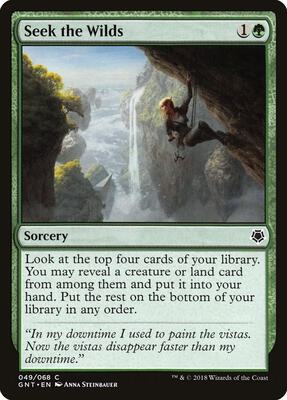 Seek the Wilds card from Magic Game Night