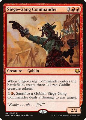 Siege-Gang Commander card from Magic Game Night