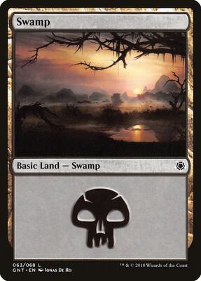 Swamp (063) card from Magic Game Night