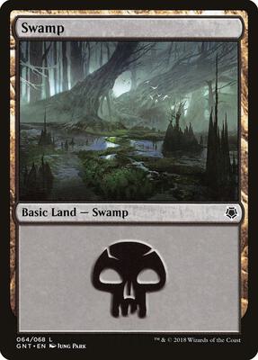 Swamp (064) card from Magic Game Night