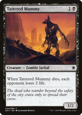 Tattered Mummy card from Magic Game Night