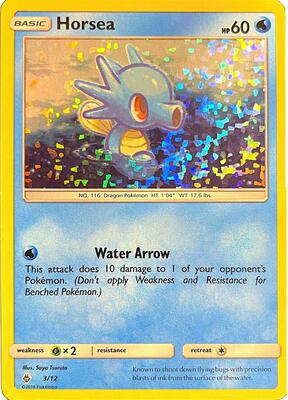 Horsea - 3/12 card from McDonald's Promos 2018