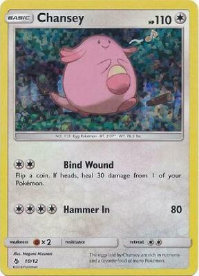Chansey - 10/12 card from McDonald's Promos 2018