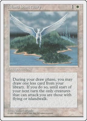 Island Sanctuary card from Fourth Edition