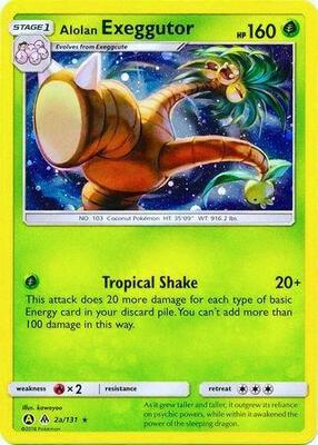 Alolan Exeggutor - 2a/131 card from Alternate Art Promos