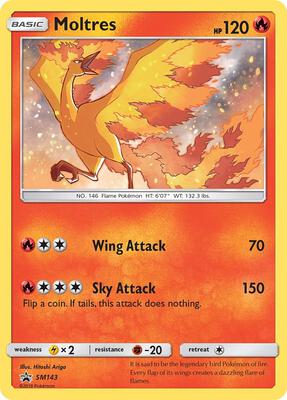 Moltres - SM143 card from SM Promos