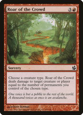 Roar of the Crowd card from Morningtide