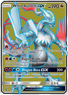 White Kyurem GX - SM141 card from SM Promos