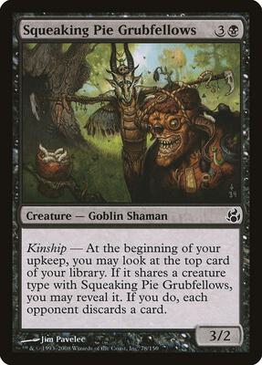 Squeaking Pie Grubfellows card from Morningtide