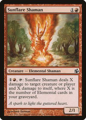 Sunflare Shaman card from Morningtide