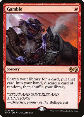 Gamble card from Ultimate Masters