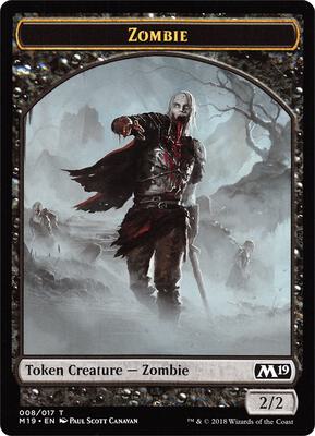 Zombie // Thopter Double-Sided Token (Game Night) card from Core Set 2019