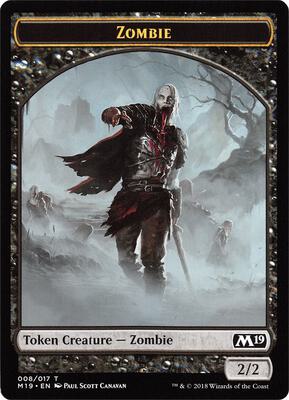 Zombie // Goblin Double-Sided Token (Game Night) card from Core Set 2019