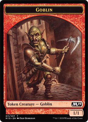 Goblin // Thopter Double-Sided Token (Game Night) card from Core Set 2019