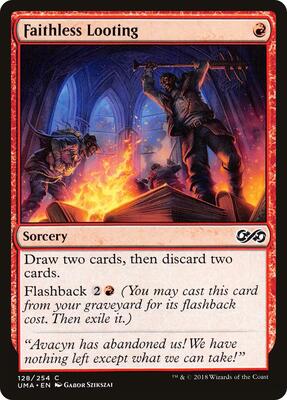 Faithless Looting card from Ultimate Masters