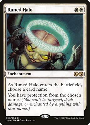 Runed Halo card from Ultimate Masters