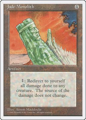Jade Monolith card from Fourth Edition