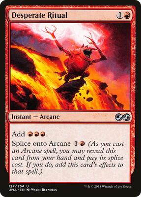 Desperate Ritual card from Ultimate Masters