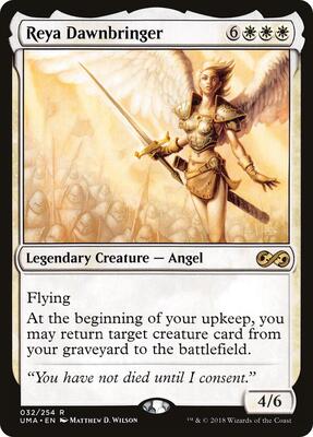 Reya Dawnbringer card from Ultimate Masters