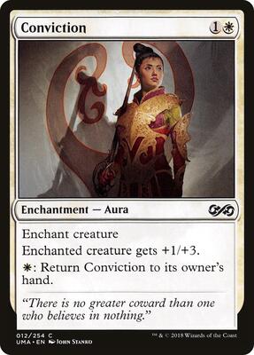 Conviction card from Ultimate Masters