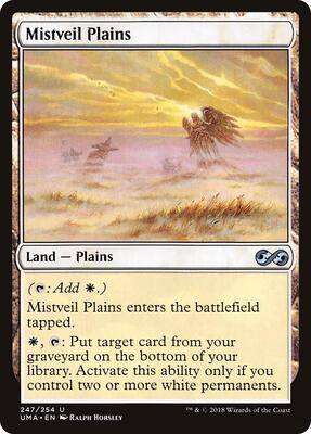 Mistveil Plains card from Ultimate Masters