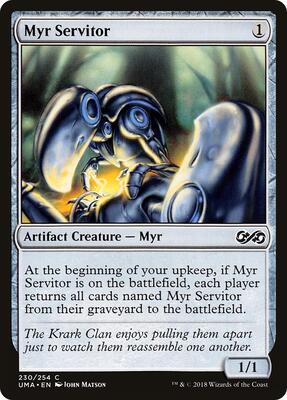 Myr Servitor card from Ultimate Masters